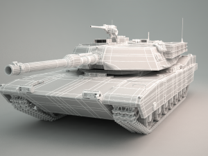 tank m1 abrams Modèle 3D