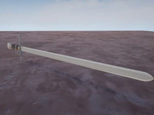 one handed sword 3D Model