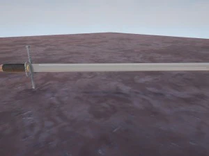 one handed sword 3D Model