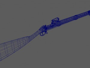 rifle of the 19th century 3D Модель