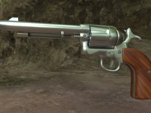 revolver colt single action army 3D Model