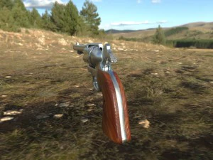 rev&oacute;lver colt ex&eacute;rcito de a&ccedil;&atilde;o &uacute;nica Modelo 3D