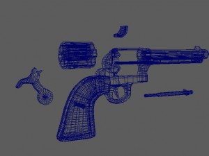 revolver colt single action army 3Dモデル