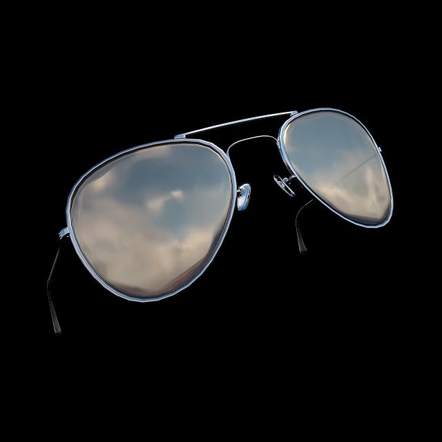 aviator sunglasses - blender3d 3D Model .c4d .max .obj .3ds .fbx .stl .blend