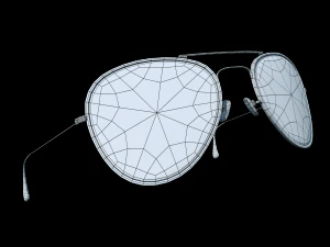 aviator sunglasses - blender3d 3D Model