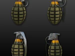 mk2 Granate - blender3d 3D Modell