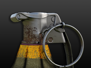 mk2 grenade - blender3d Modelo 3D