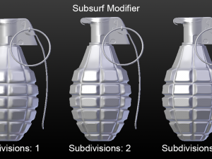 mk2 grenade - blender3d Modelo 3D