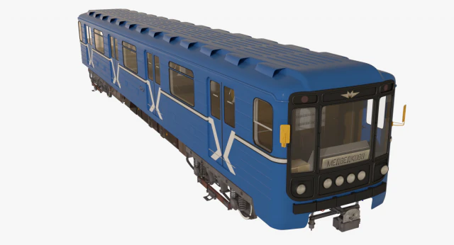 moscow subway train 3D Model .c4d .max .obj .3ds .fbx .stl .blend 