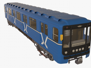 moscow subway train 3D 모델