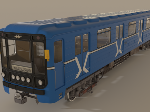 moscow subway train 3D Model