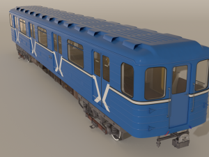 moscow subway train 3D Model
