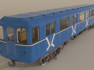 moscow subway train 3D Model