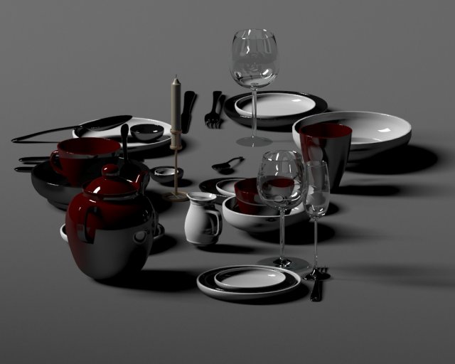 teapot set 3Dモデル .c4d .max .obj .3ds .fbx .stl .blend