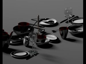 teapot set 3D Model