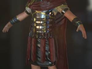 roman soldier real time game character Model 3D