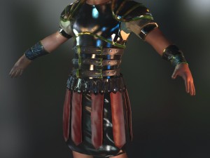 roman soldier real time game character 3D 모델