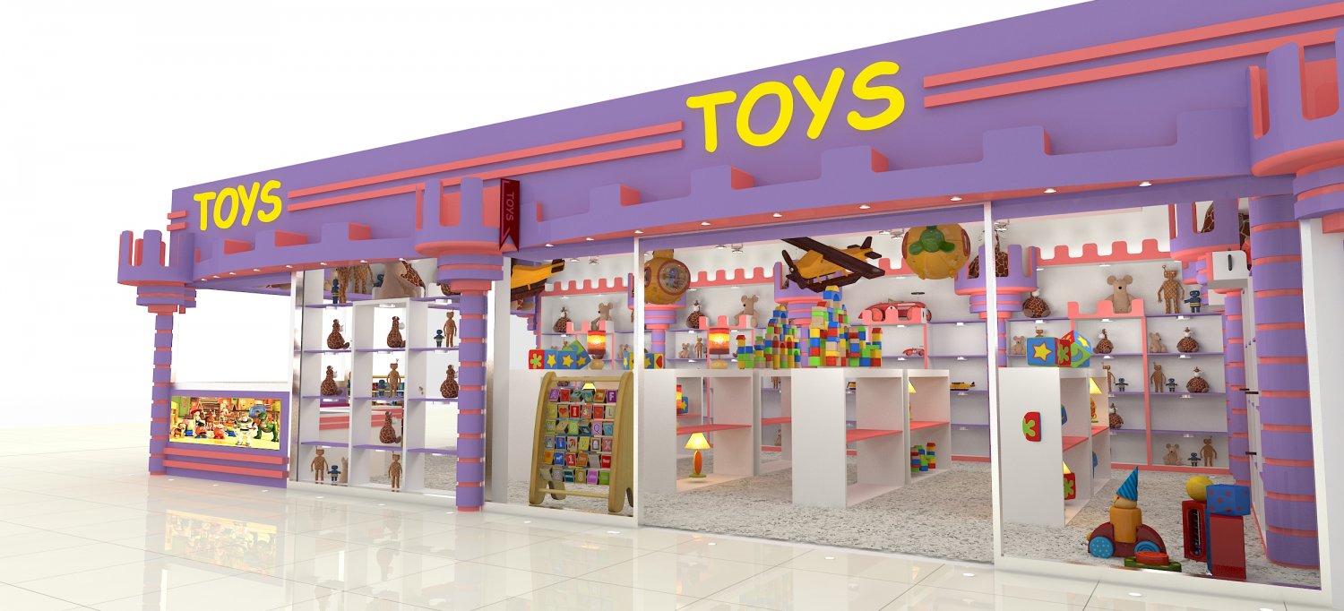 Toy Shop Interior 3D Model in Store 