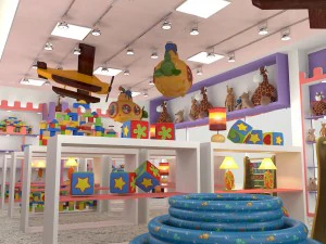 toy shop interior 3D Model
