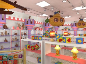 toy shop interior 3D Модель