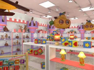 toy shop interior 3D Model