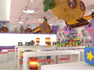 toy shop interior 3D Model