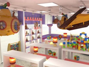 toy shop interior 3D Model