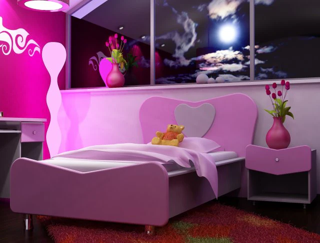 kids bedroom intrior 3D Model .c4d .max .obj .3ds .fbx .stl .blend