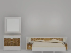 Bettgarnitur 3D Modell