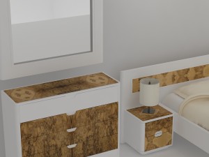 bed set Model 3D