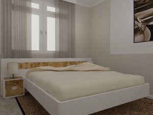 bed set Model 3D