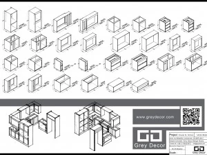 cucina classica Modello 3D