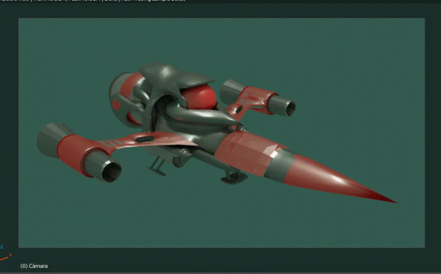 red tail 3D Model .c4d .max .obj .3ds .fbx .stl .blend 