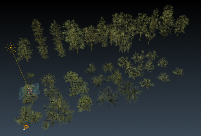 english trees and bushes pack 3D 모델 .c4d .max .obj .3ds .fbx .stl .blend 