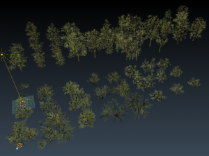 english trees and bushes pack 3D मॉडल