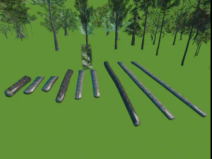 High quality trees for vr 3D Model