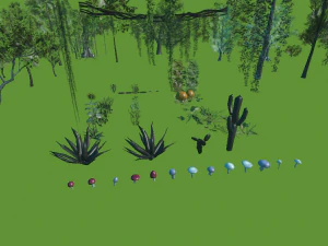 High quality trees for vr 3D Model