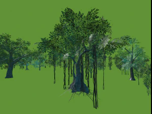High quality trees for vr 3D Model