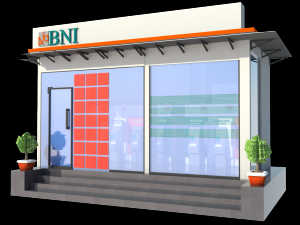 design atm machine room Modèle 3D