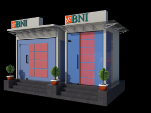 design atm machine room Model 3D