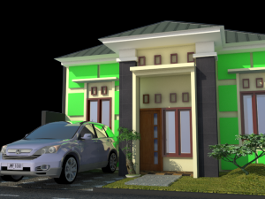 minimalist home design tropical modren Modèle 3D