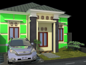 minimalist home design tropical modren 3D 模型
