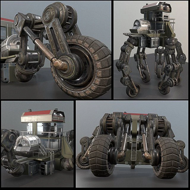 未来的な五輪の建物 - 五輪車 3Dモデル .c4d .max .obj .3ds .fbx .stl .blend 