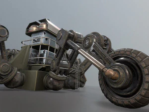 未来的な五輪の建物 - 五輪車 3Dモデル