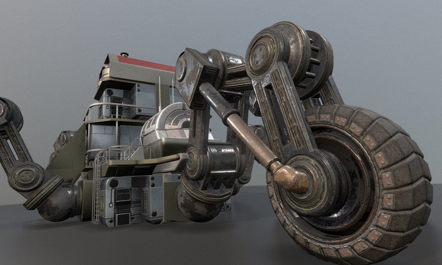 Wheel build. 3d модель агрегата.