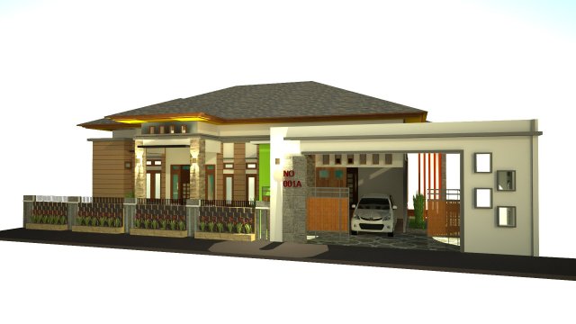 residential home ready to build Model 3D .c4d .max .obj .3ds .fbx .stl .blend 