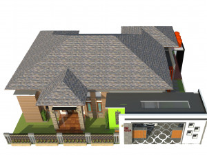 residential home ready to build Model 3D