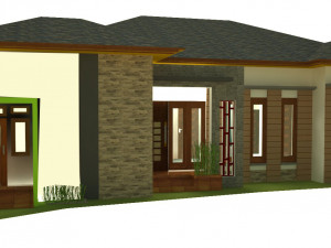 residential home ready to build Model 3D