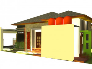 residential home ready to build Model 3D