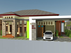 residential home ready to build Model 3D